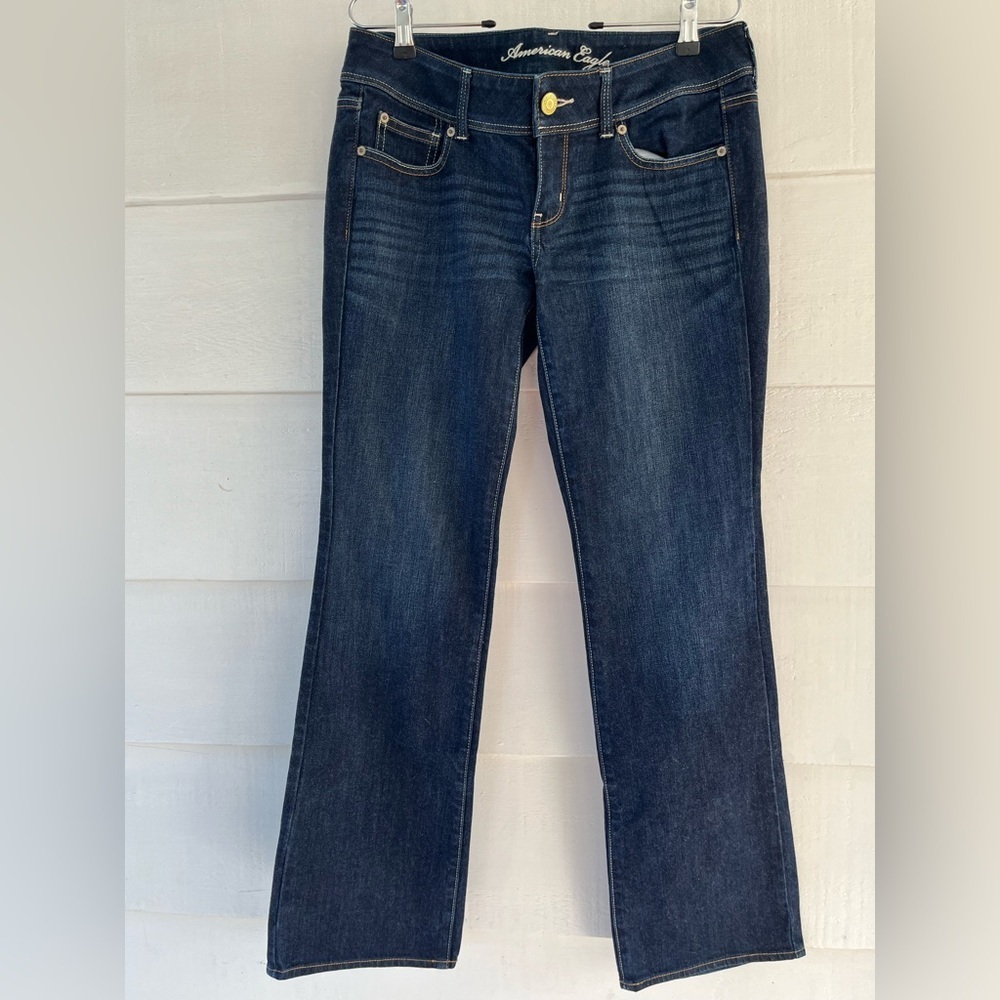 American Eagle Outfitters Women's Blue Slim Bootcut Jeans Size 8